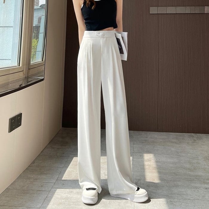 Émeline - Pantalon Large Élégant
