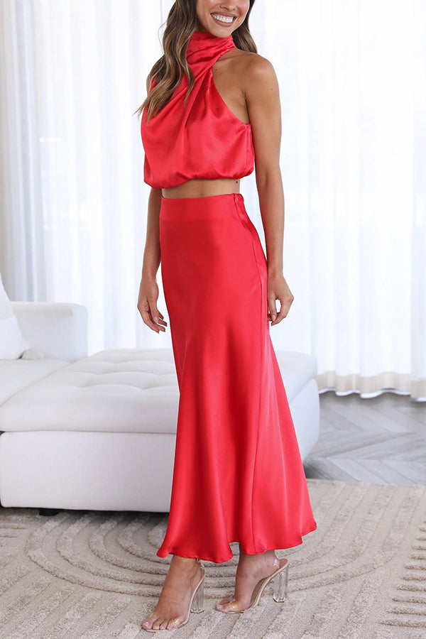 Nicolette | Ensemble de jupe maxi élégante
