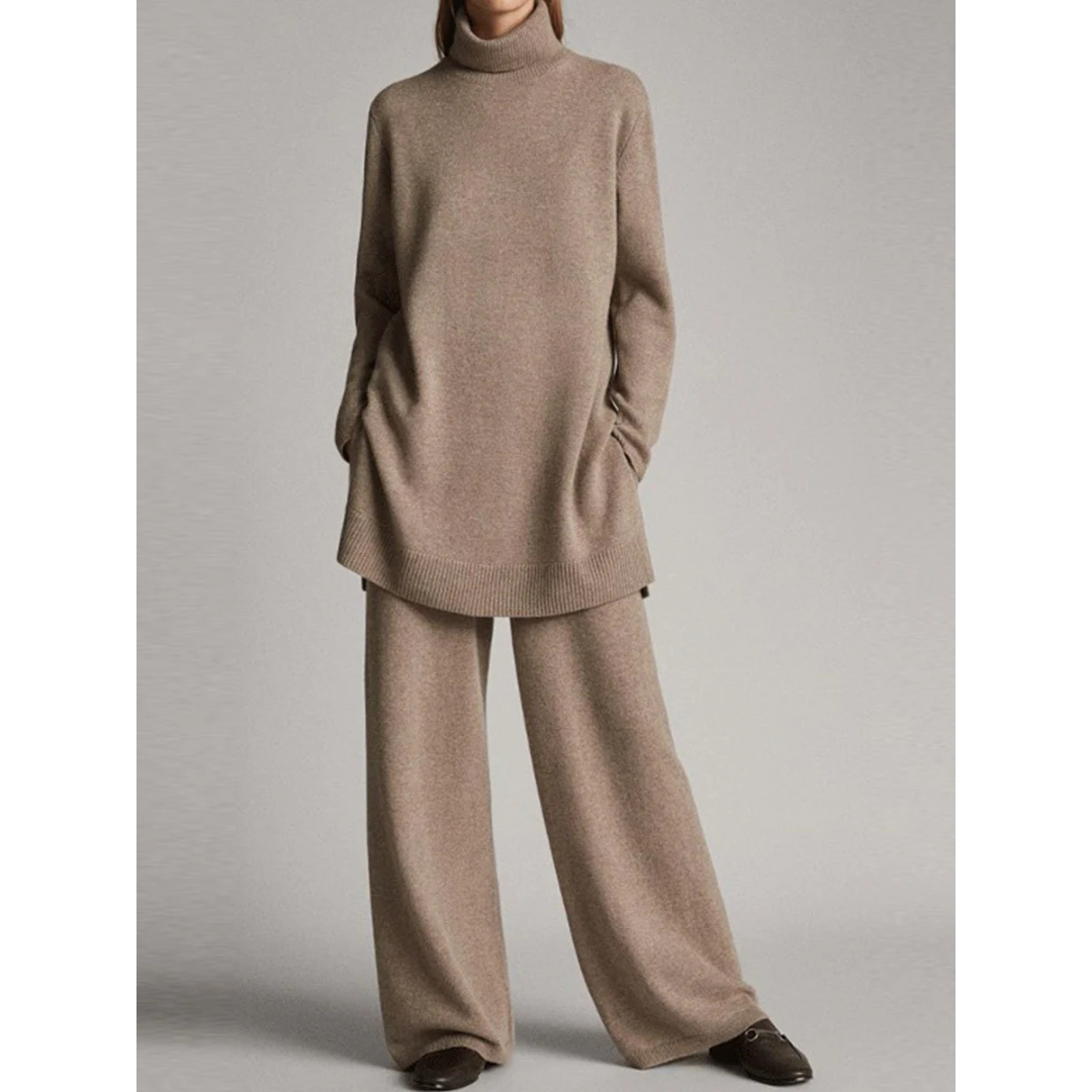 Pull col roulé grande taille pour femmes | Hiver