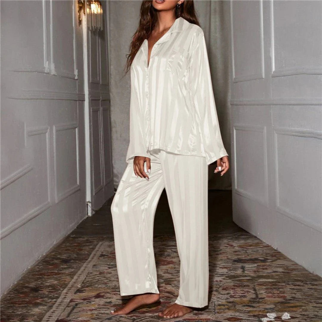 Ensemble de Pyjama Rayé pour Femmes | Décontracté