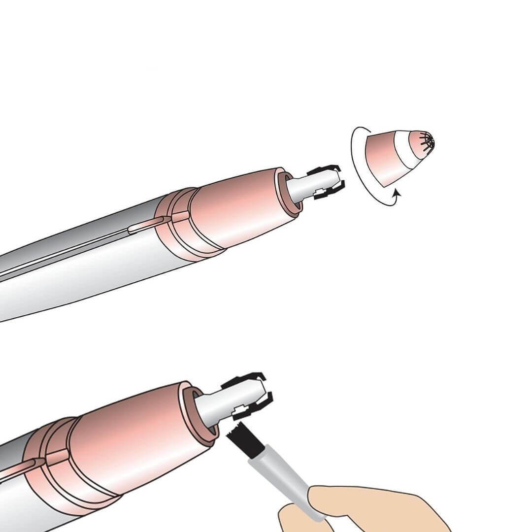 Tondeuse à sourcils électrique
