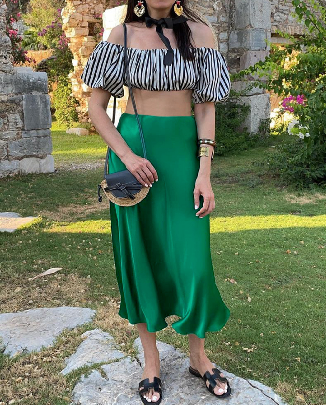 Pearl - Jupe Midi En Satin