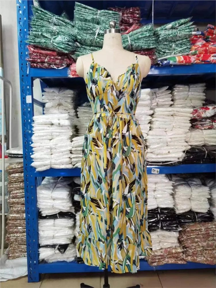 Robe Midi Colorée en Polyester - Femme - Alenya