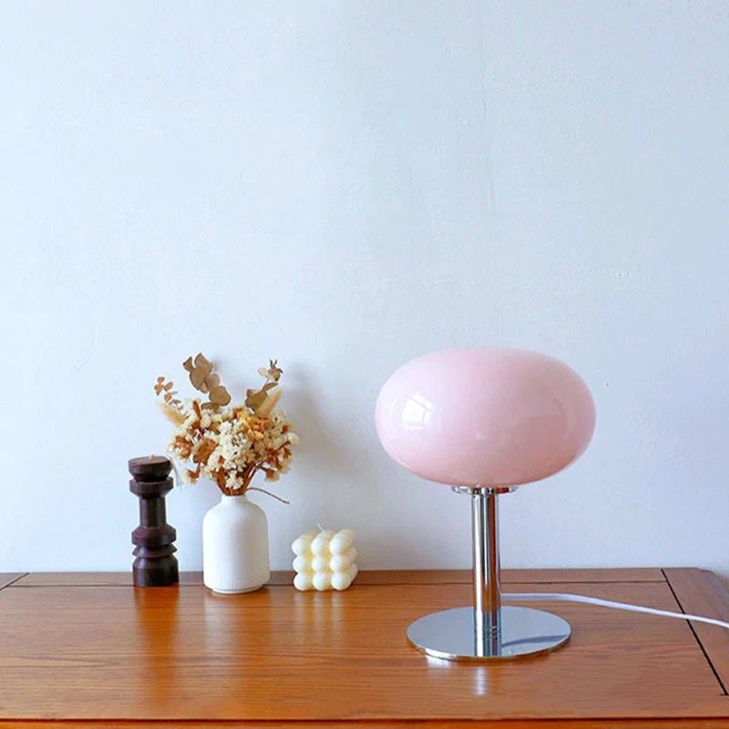 Lampe de table Bauhaus rechargeable – Design Lollipop avec luminosité réglable
