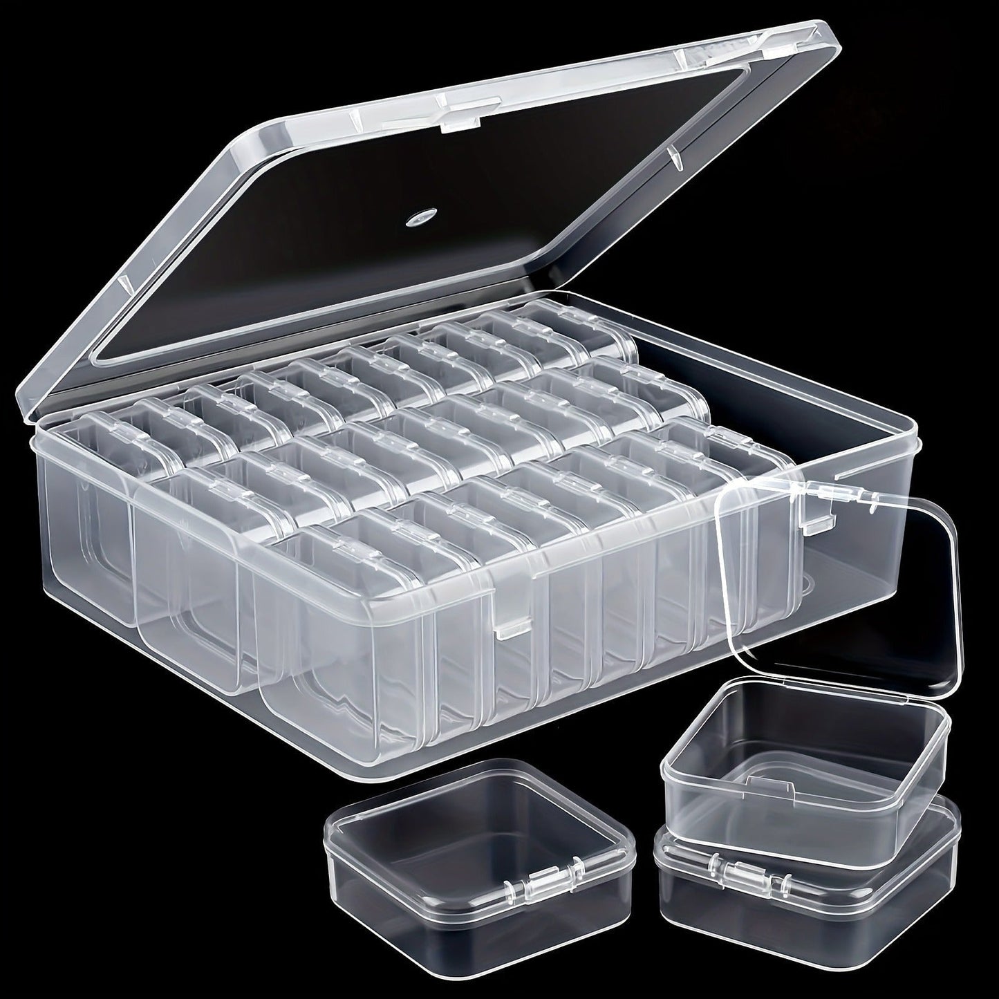 Set d'organisateur de mini perles de 30 pièces – Parfait pour le rangement des fournitures de bricolage