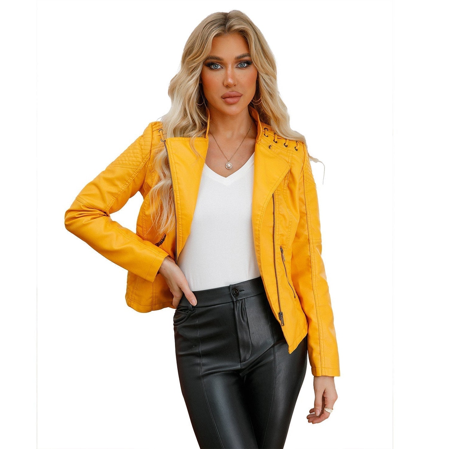 Veste en Cuir Femme | Blouson Automne Hiver | Marie