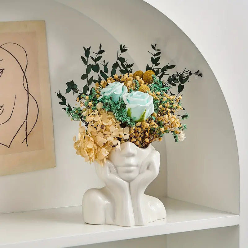 Vase crème unique et moderne