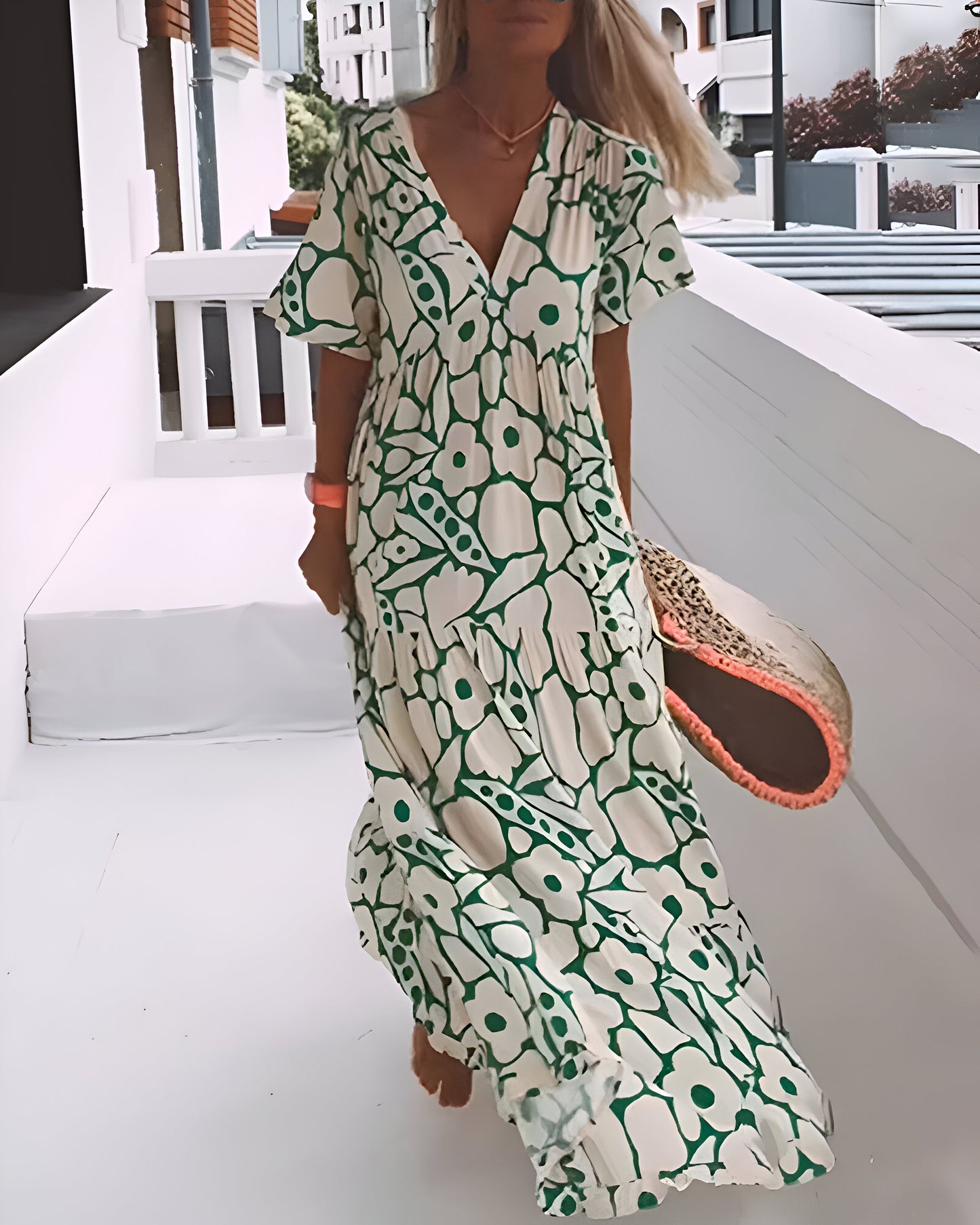 Charlotte - robe midi imprimée