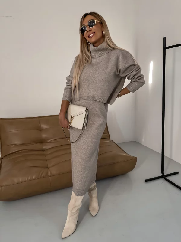 Bijou - Ensemble Robe Midi À Col Roulé
