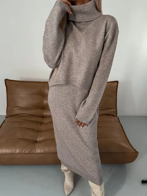 Bijou - Ensemble Robe Midi À Col Roulé
