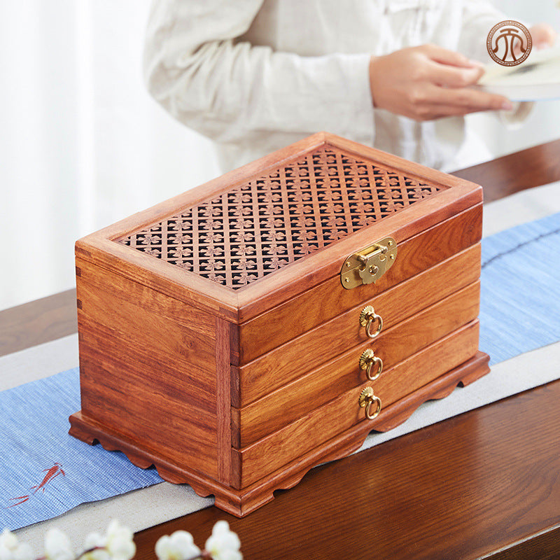 Boîte de rangement de bureau Mahagoni Home