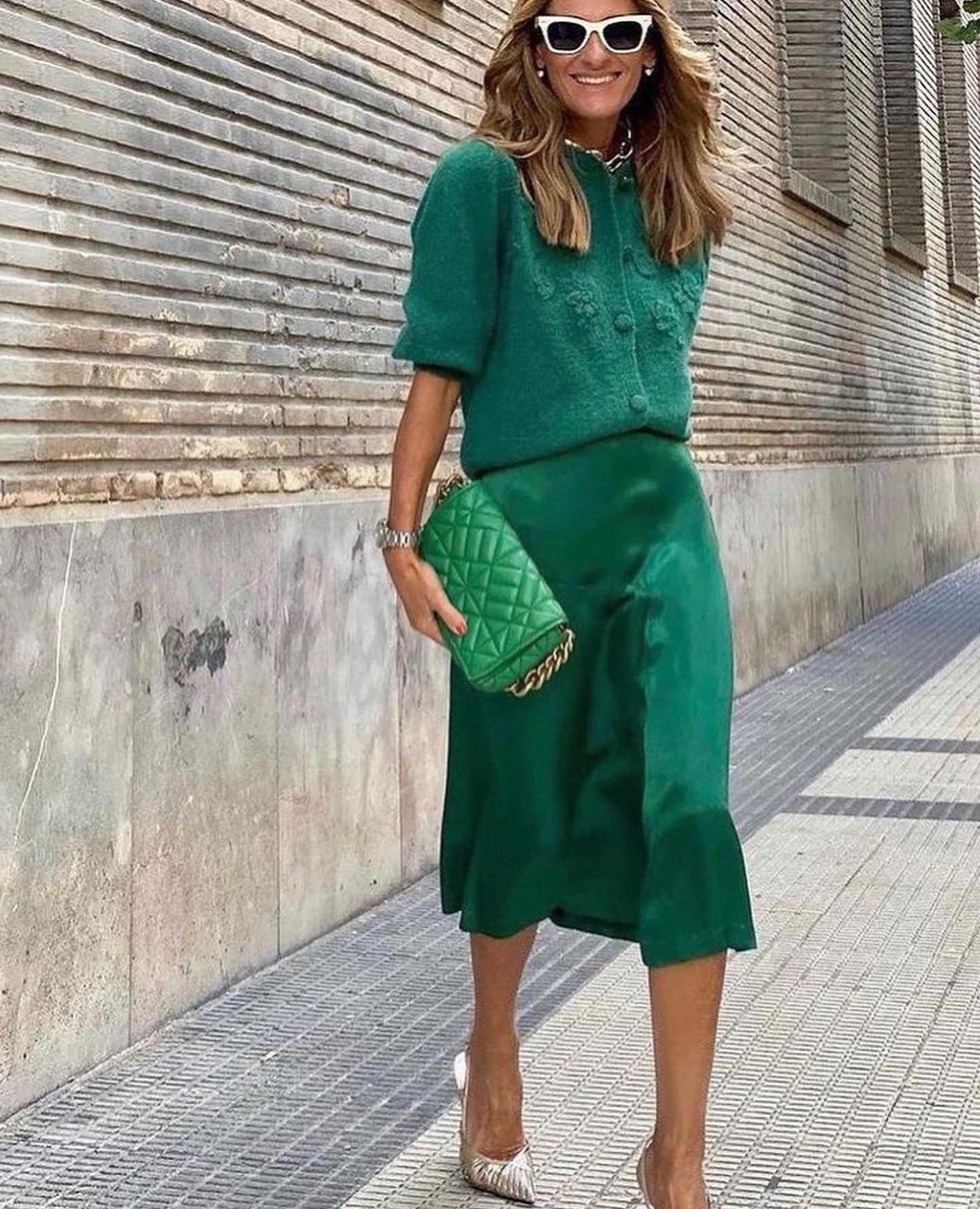 Pearl - Jupe Midi En Satin