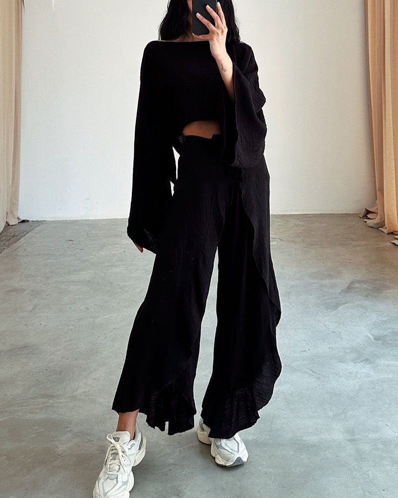 Élise - Ensemble élégant de haut et de pantalon