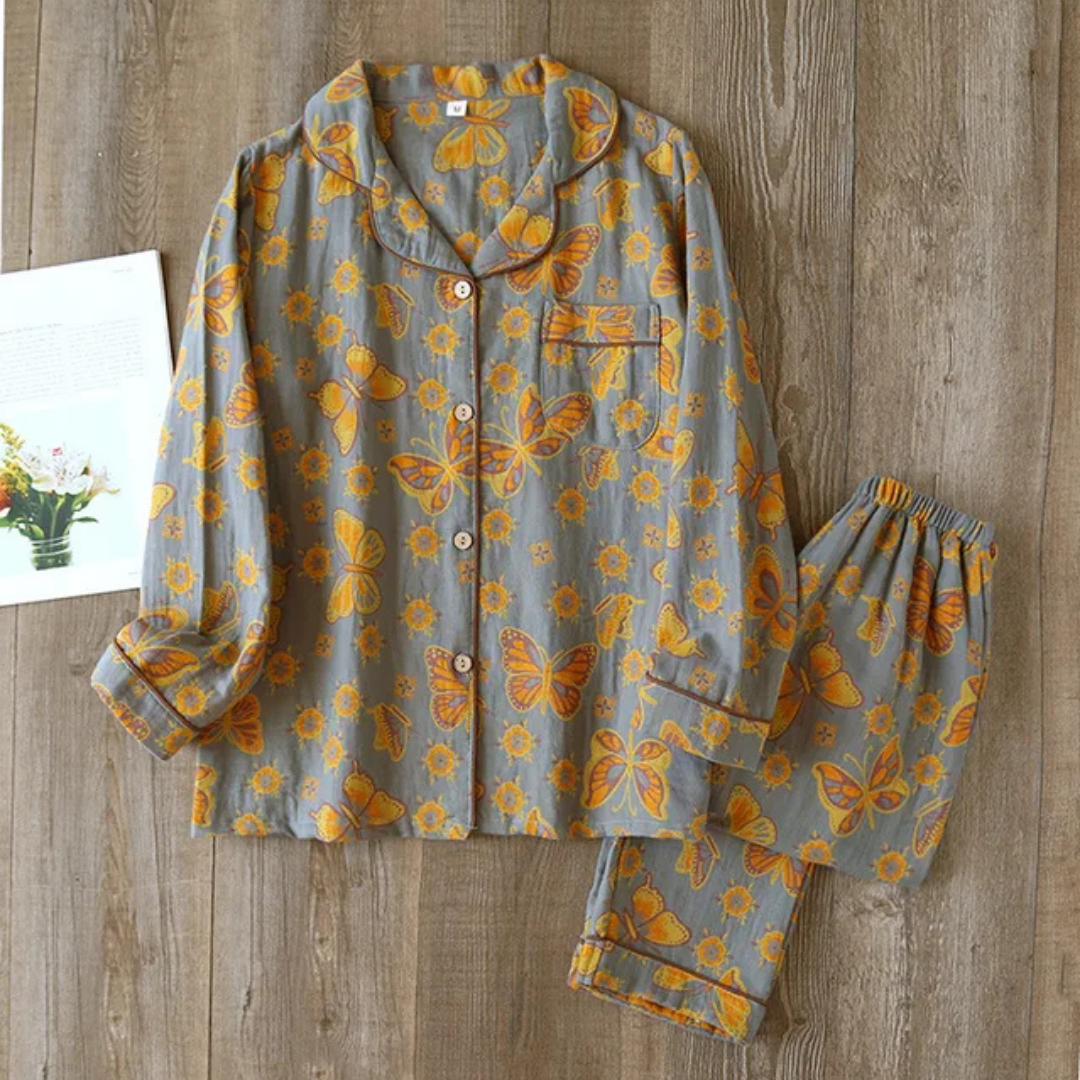 Ensemble de Pyjama à Motif Floral pour Femmes | Décontracté