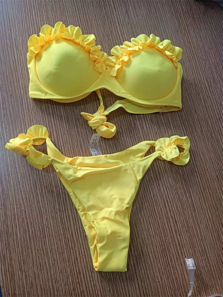 Bikini Bandeau 'Sylvie' Imprimé