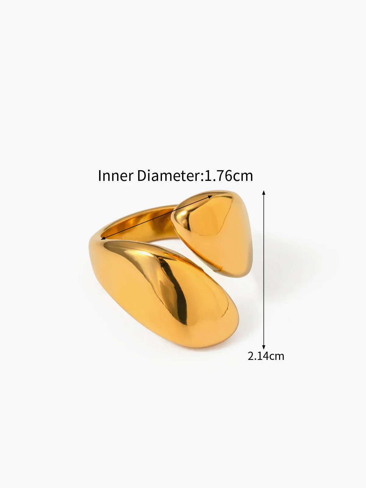 Bague Amour Cœur Surdimensionnée Georgie