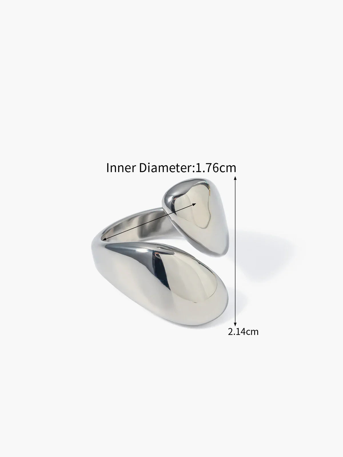 Bague Amour Cœur Surdimensionnée Georgie