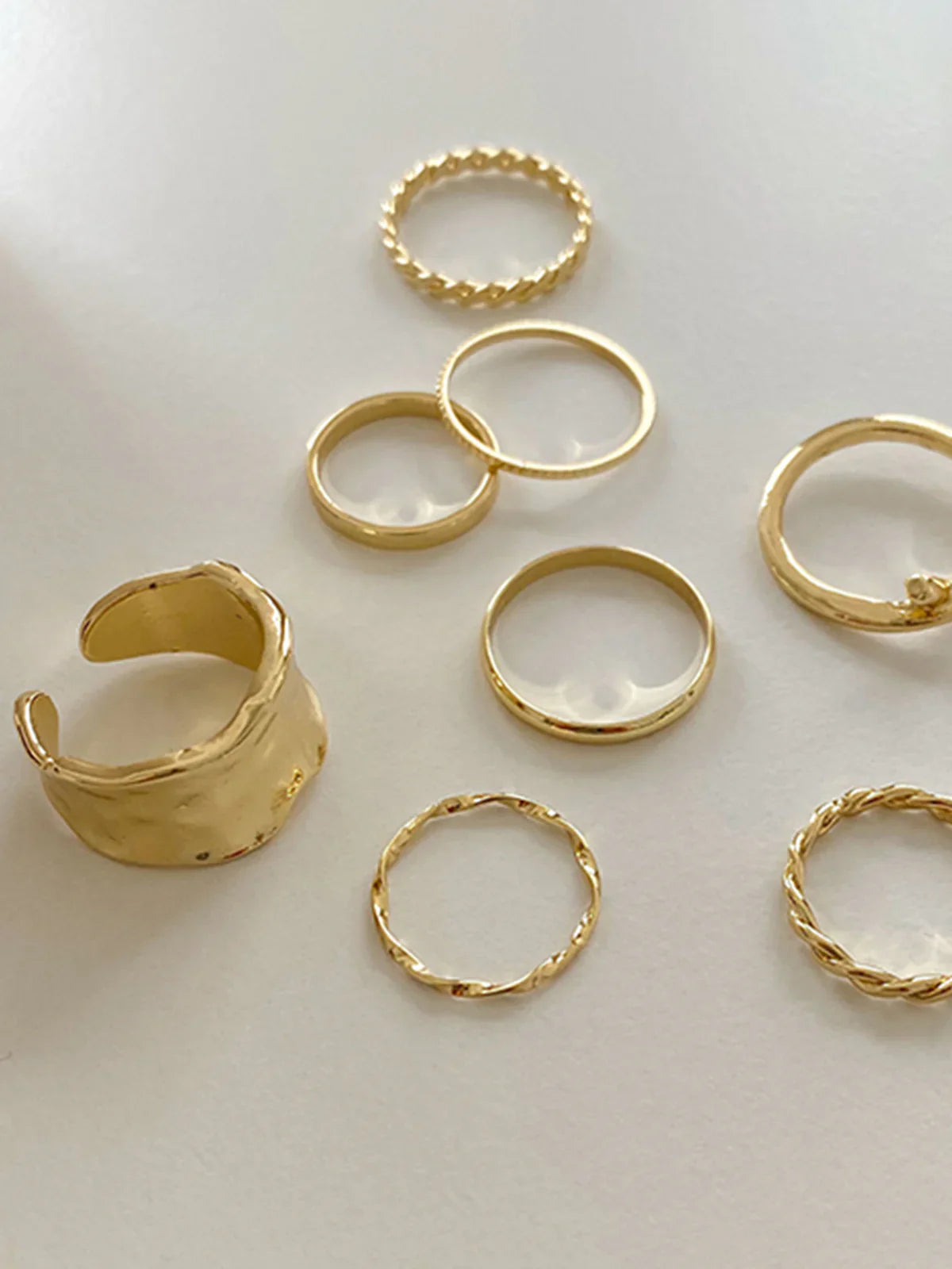 Bague Simple Milana (8pcs)