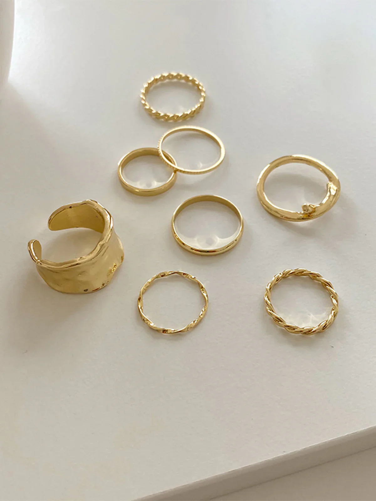 Bague Simple Milana (8pcs)