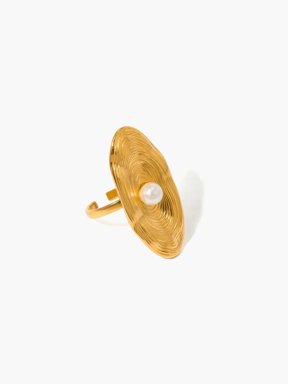 Bague en Perle Dorée Toujours en Vibe
