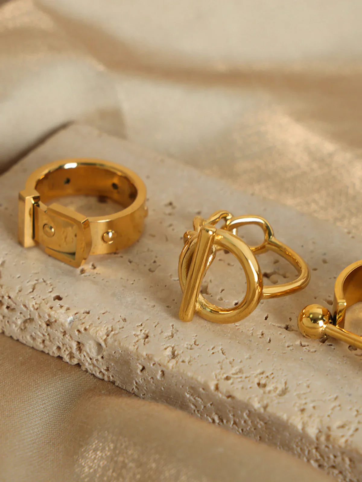 Bague Dorée Bridget Avec Boucle