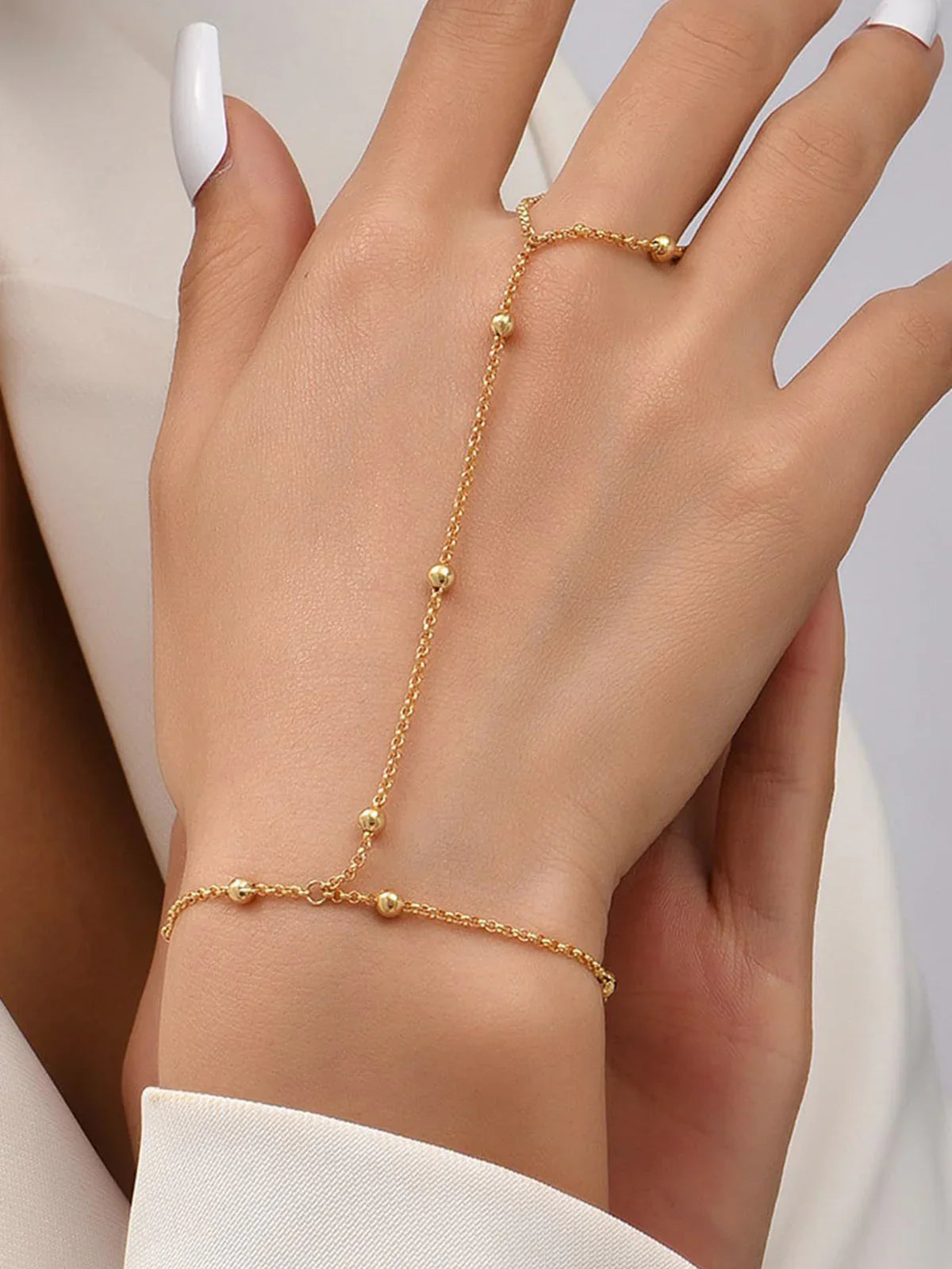 Bracelet Mitaines Chaîne de Perles Mecca