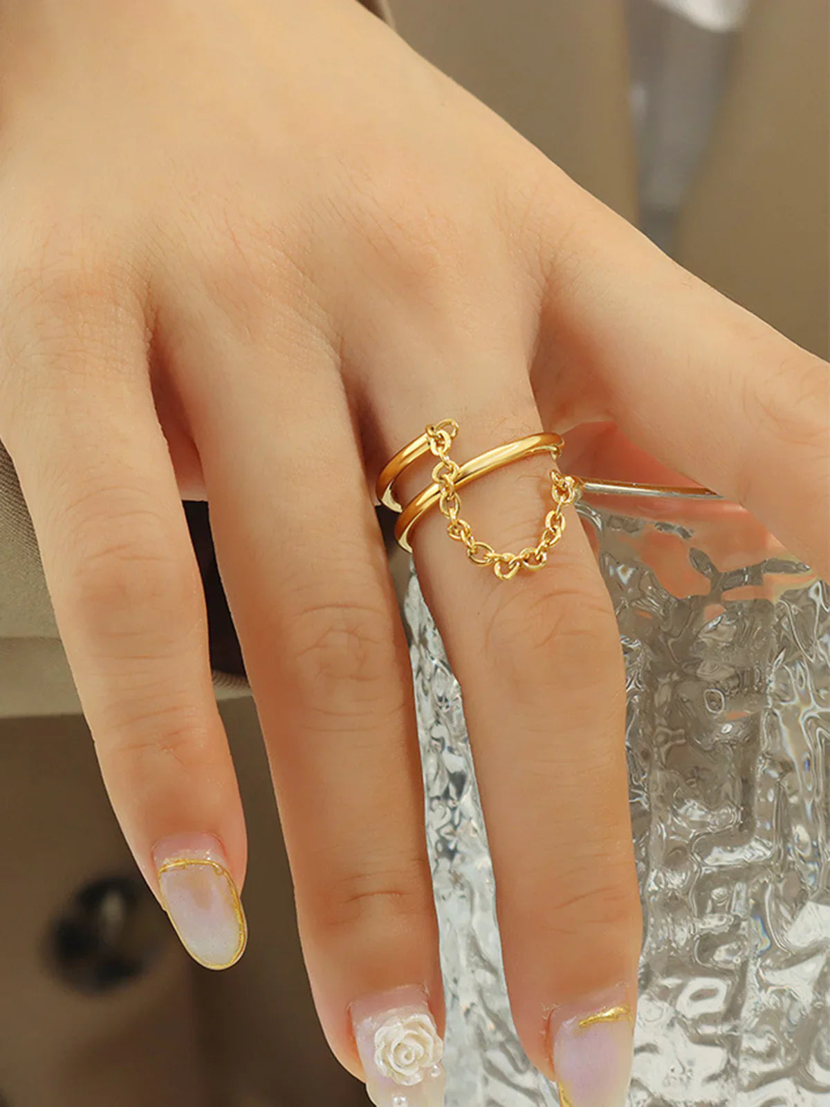 Mi Amor Bague à Double Couche