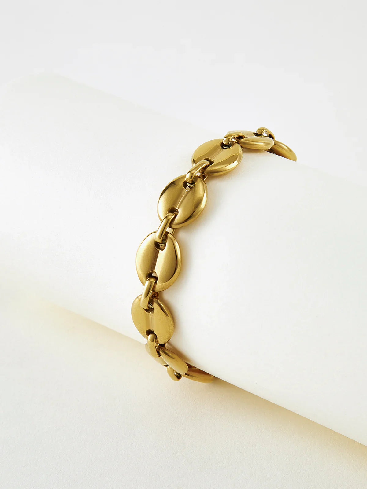 Bracelet en Grains de Café Dorés Luxor