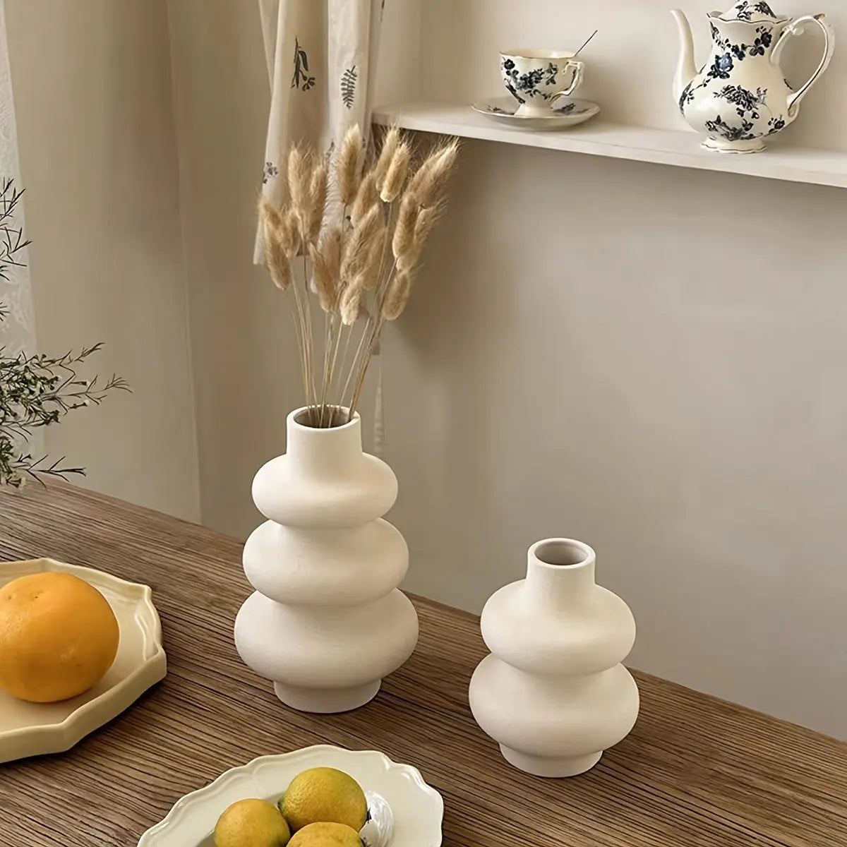 Flair Boho avec le vase en céramique spiral – Parfait pour une décoration moderne et rustique