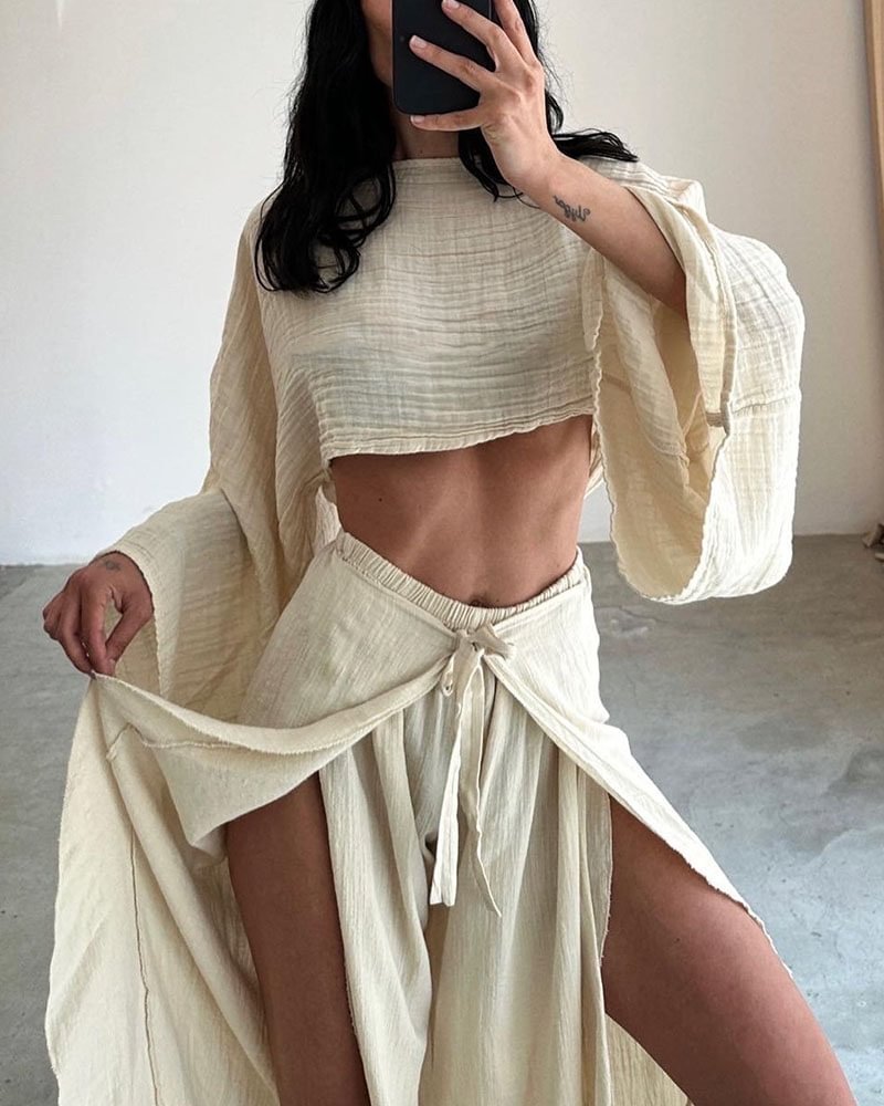 Élise - Ensemble élégant de haut et de pantalon