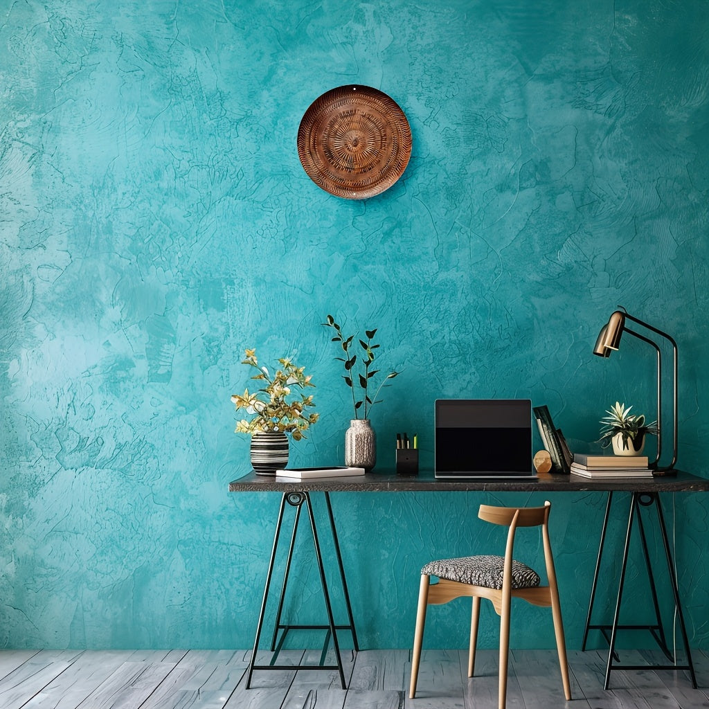 CoolamonArt Art mural en aluminium - Décoration murale ronde unique inspirée du design traditionnel