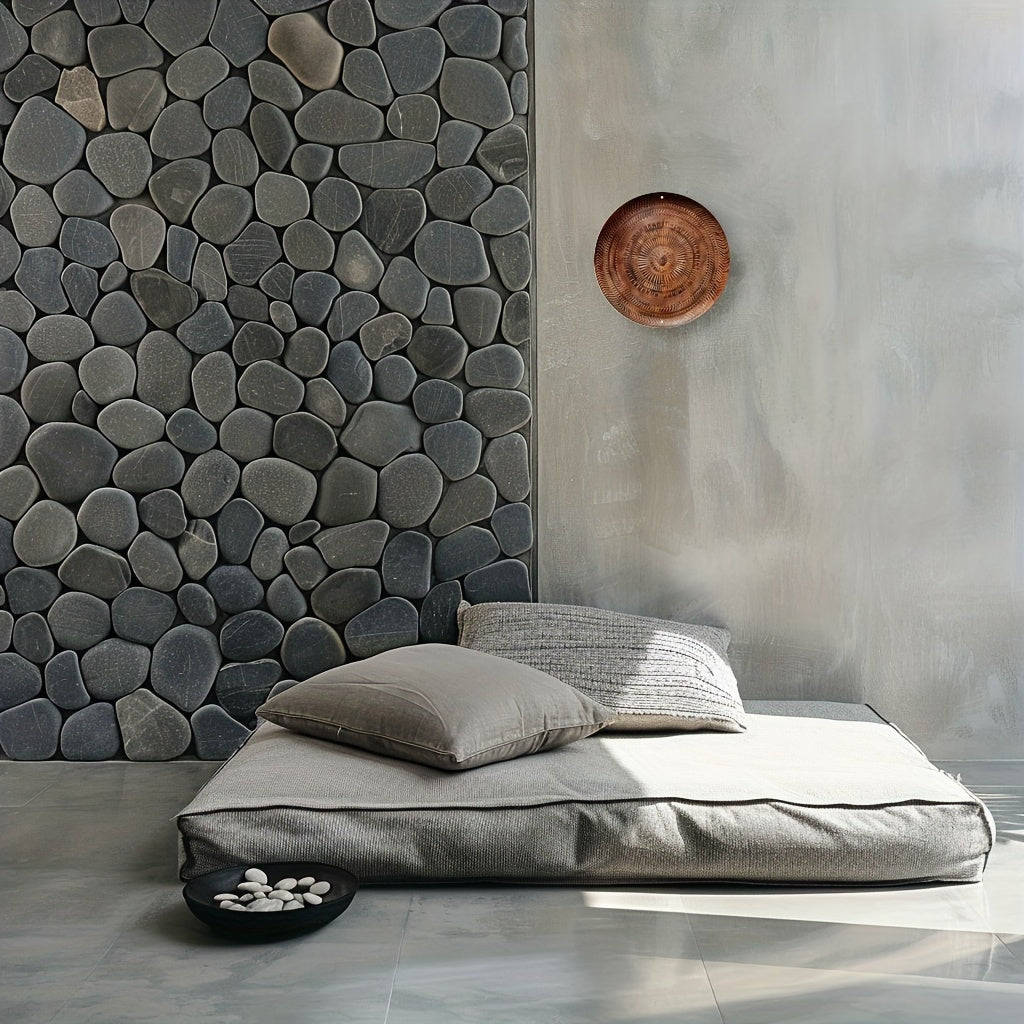 CoolamonArt Art mural en aluminium - Décoration murale ronde unique inspirée du design traditionnel