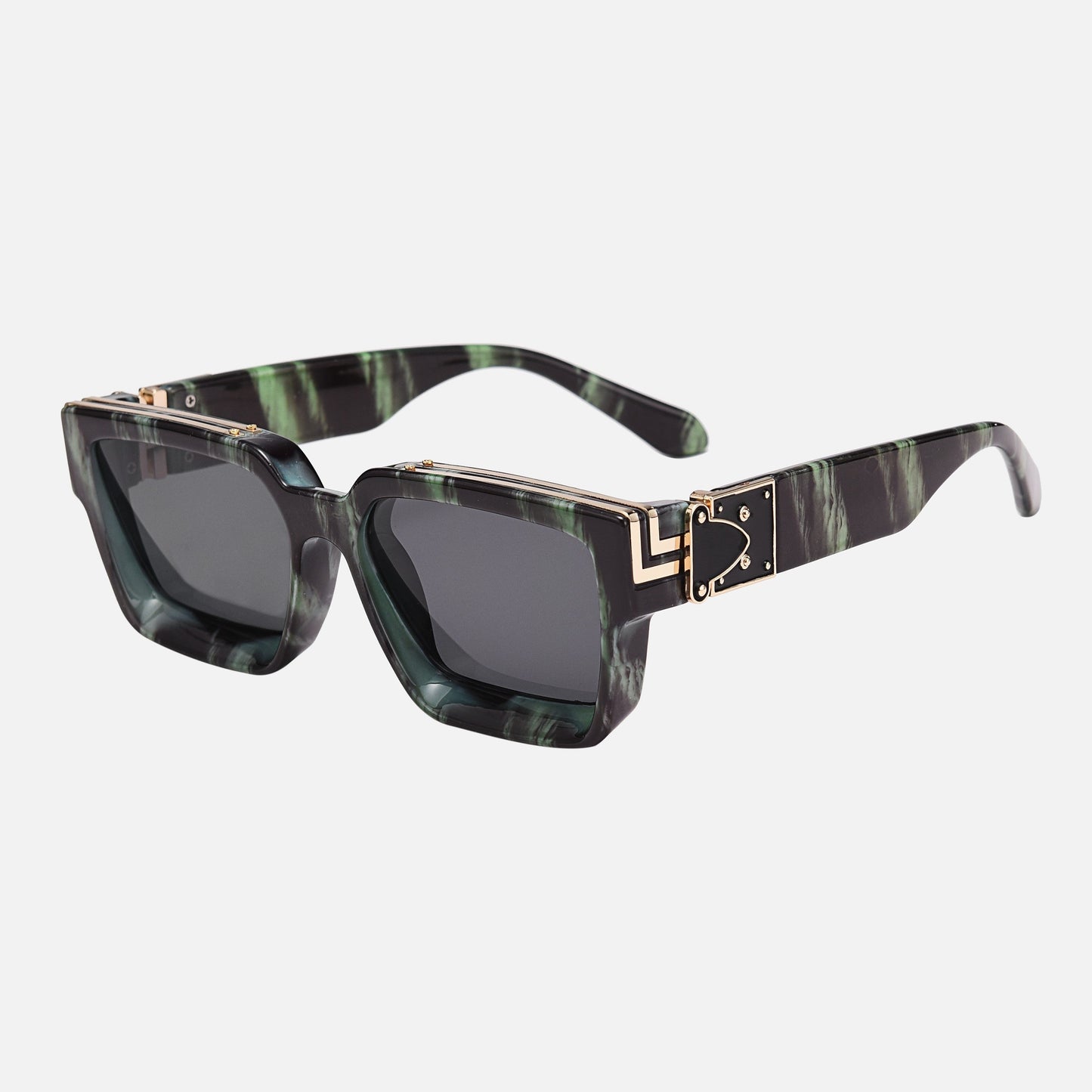 EDGERTYLE - Lunettes de soleil carrées d'inspiration rétro pour hommes et femmes