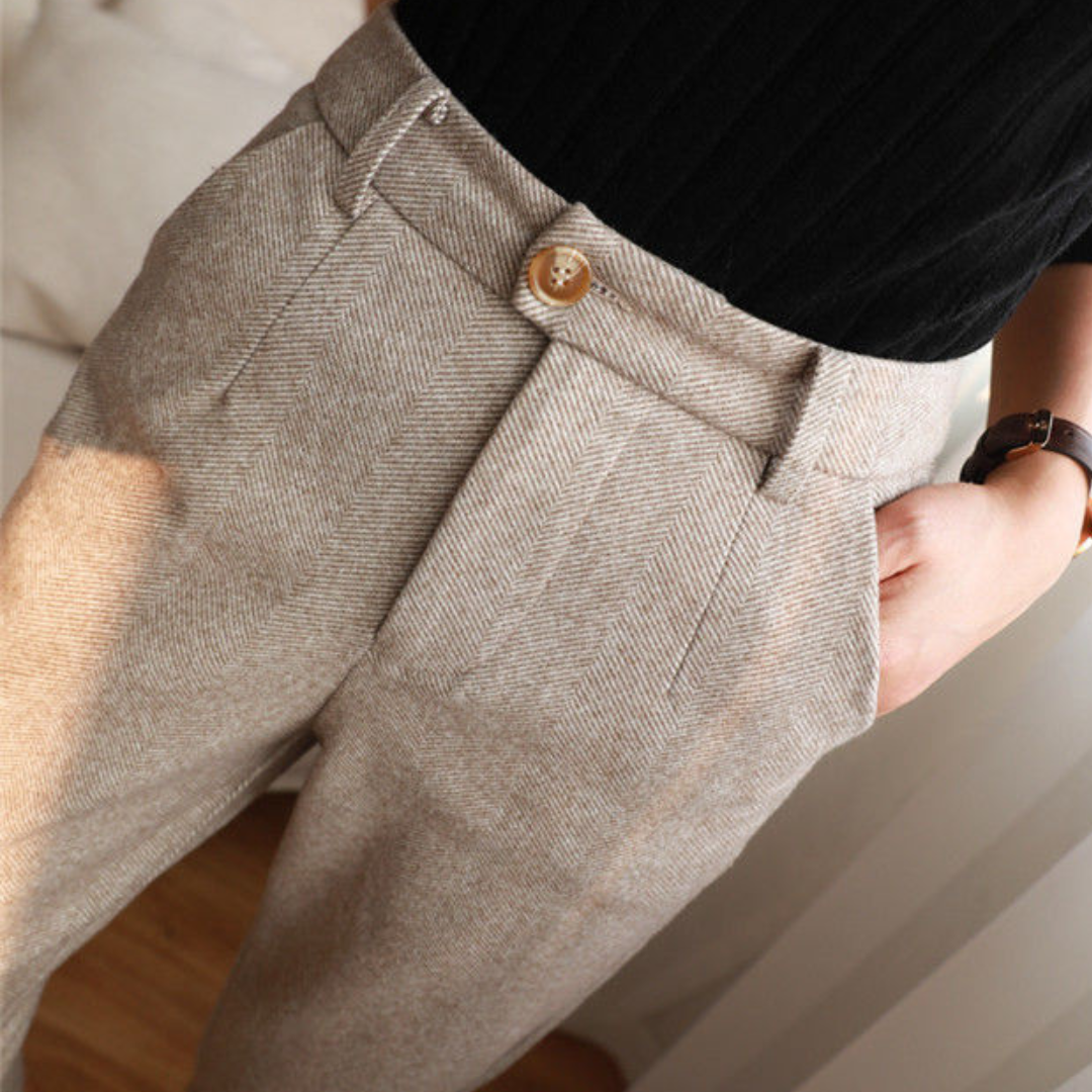 Véronique - Pantalon En Laine Pour Femme