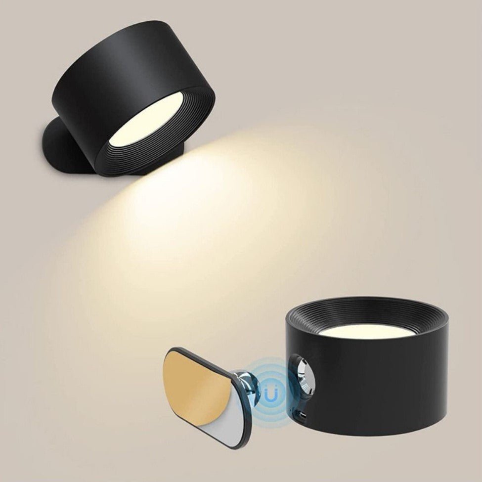 Applique murale sans fil rotative – solution d'éclairage rechargeable et dimmable