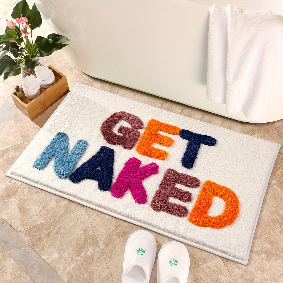 Augmentez le confort de votre maison avec le tapis de bain antidérapant Mila – luxueux, sûr et élégant