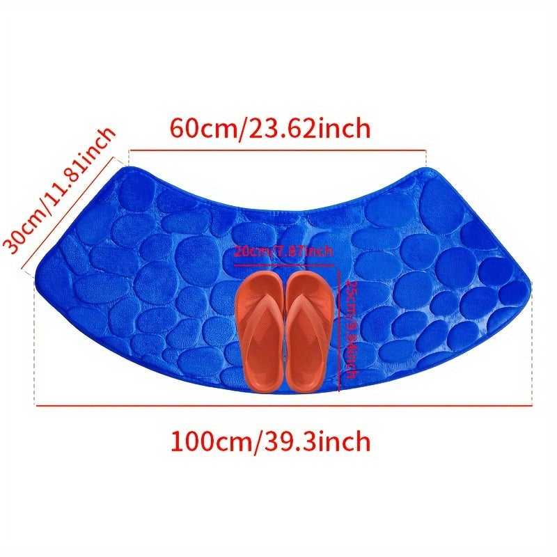 Tapis de bain Eva – Motif de carrelage élégant avec dos antidérapant et haute capacité d'absorption