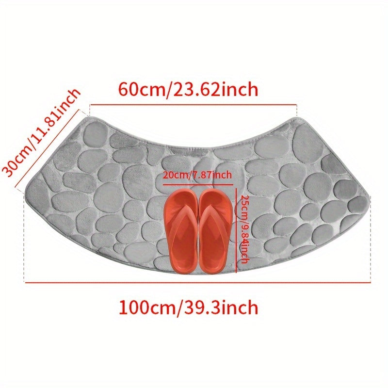 Tapis de bain Eva – Motif de carrelage élégant avec dos antidérapant et haute capacité d'absorption