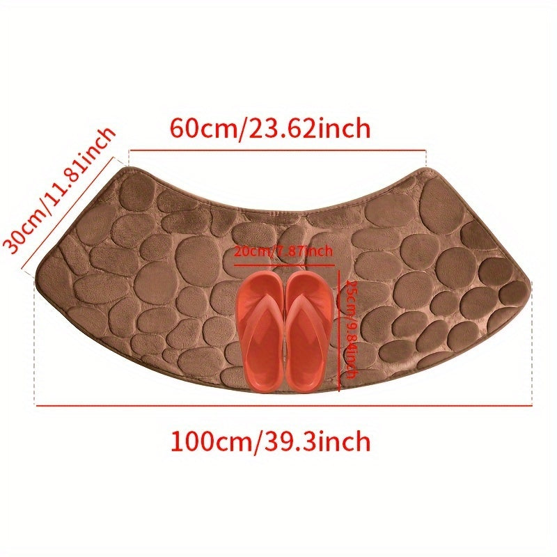 Tapis de bain Eva – Motif de carrelage élégant avec dos antidérapant et haute capacité d'absorption