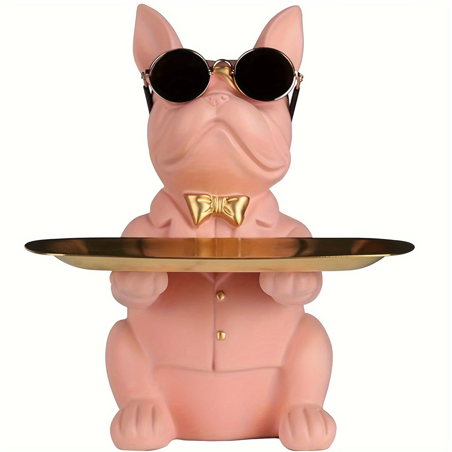 Statue de rangement Fenna Bulldog – Organisateur décoratif inspiré de l'Art Déco pour la maison