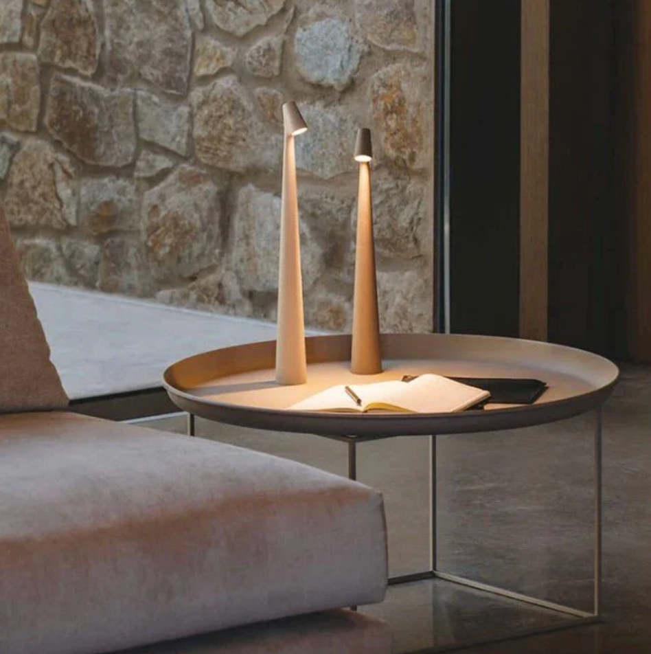 Finn Lampe Ambiante Dimmbare – Lampe LED Portable avec Contrôle Tactile et Batterie Rechargeable