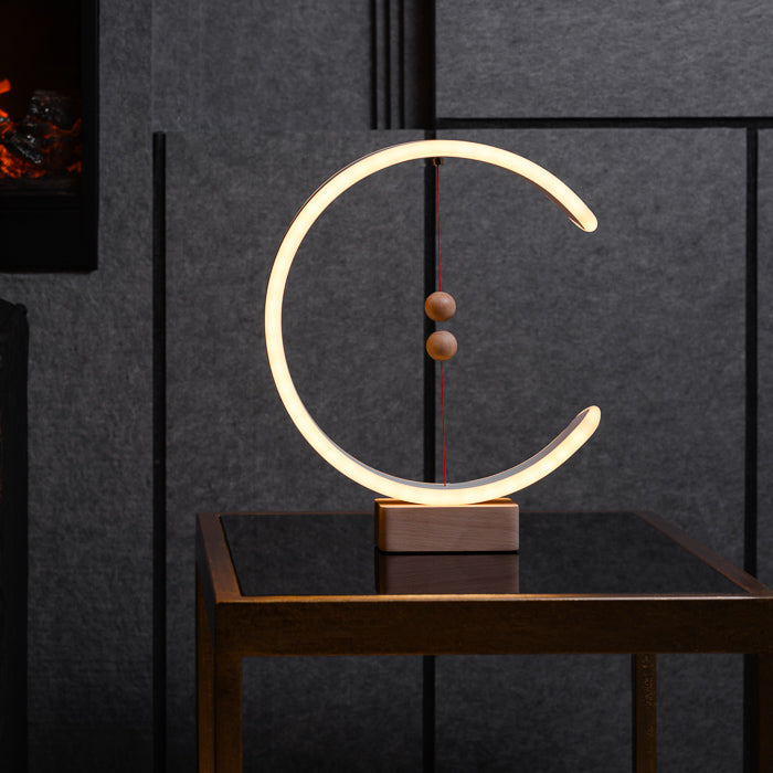 Lampe Fleur Croissant - Design élégant en croissant, Interrupteur magnétique, Alimentation USB, Éclairage moderne
