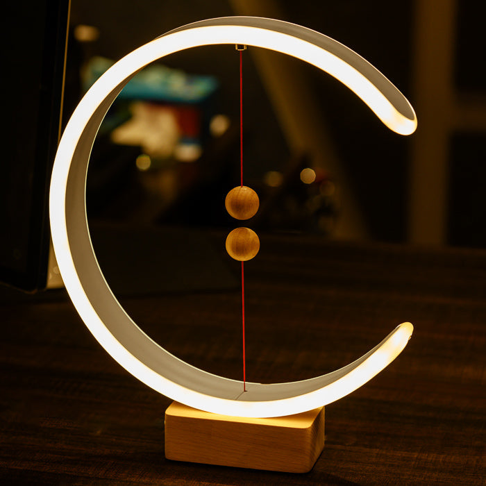 Lampe Fleur Croissant - Design élégant en croissant, Interrupteur magnétique, Alimentation USB, Éclairage moderne