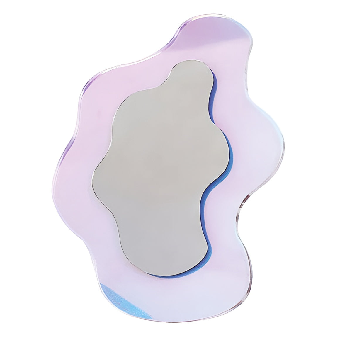 Miroir en acrylique géométrique – Miroir mural élégant sans cadre avec dos autocollant