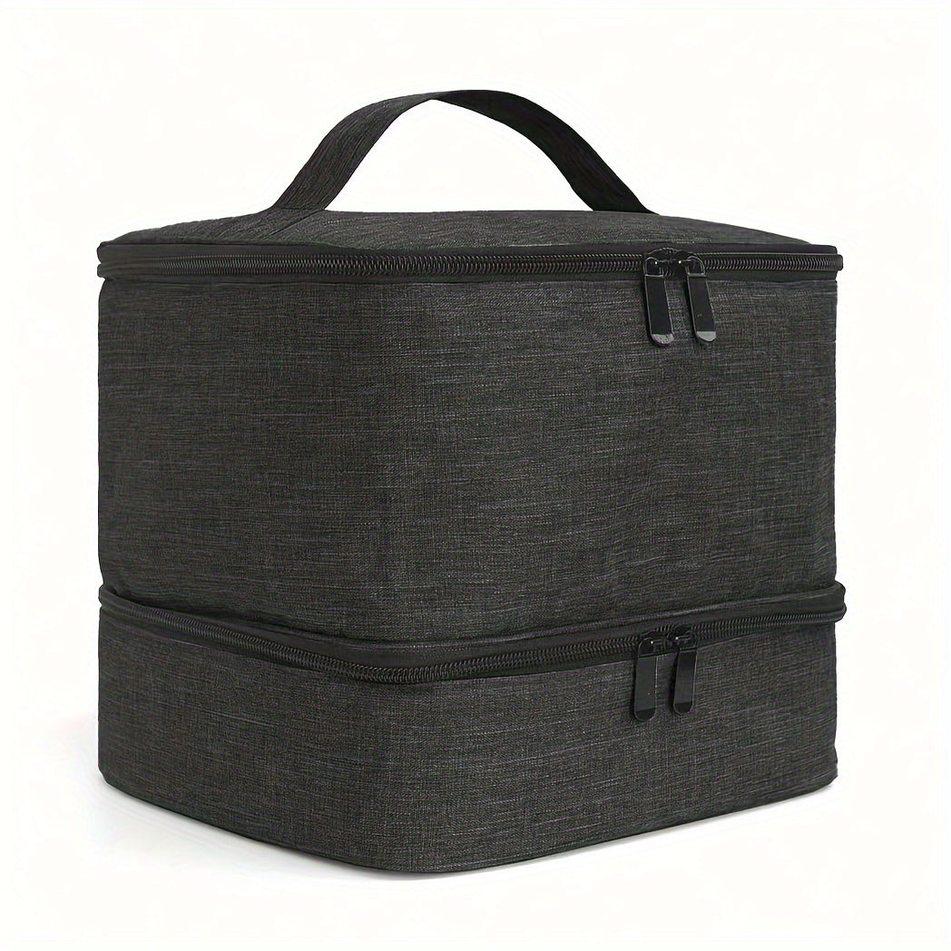 Grande capacité trousse de maquillage en cuir PU – Organiseur élégant et robuste pour le maquillage