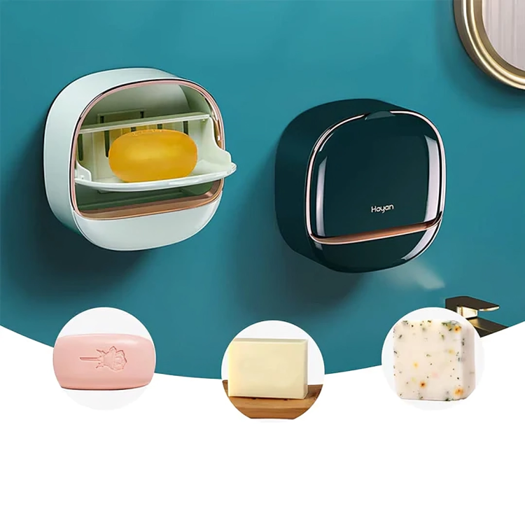 GuardSoap Porte-savon Étanche – Séchage Rapide, Rangement Propre