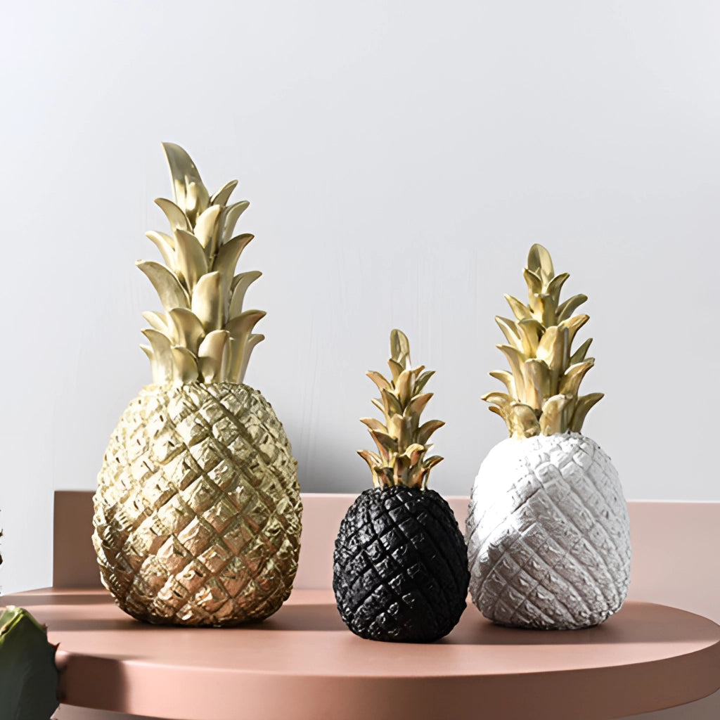 Objet décoratif ananas Nordic en résine – Décoration moderne inspirée des tropiques