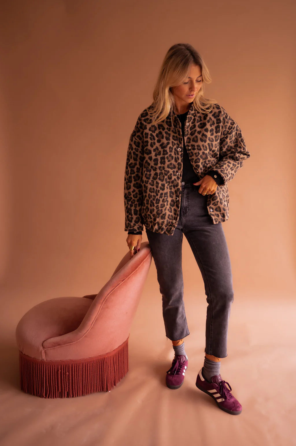 Veste Bomber Léopard Oversize - Style Tendance et Confort Optimal