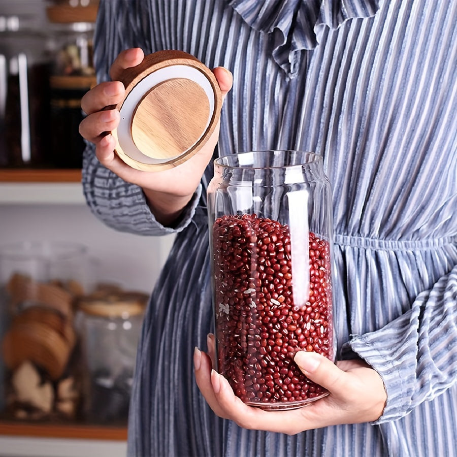 Récipient de cuisine en verre hermétique Jacs – Solution de rangement élégante et fonctionnelle pour les aliments