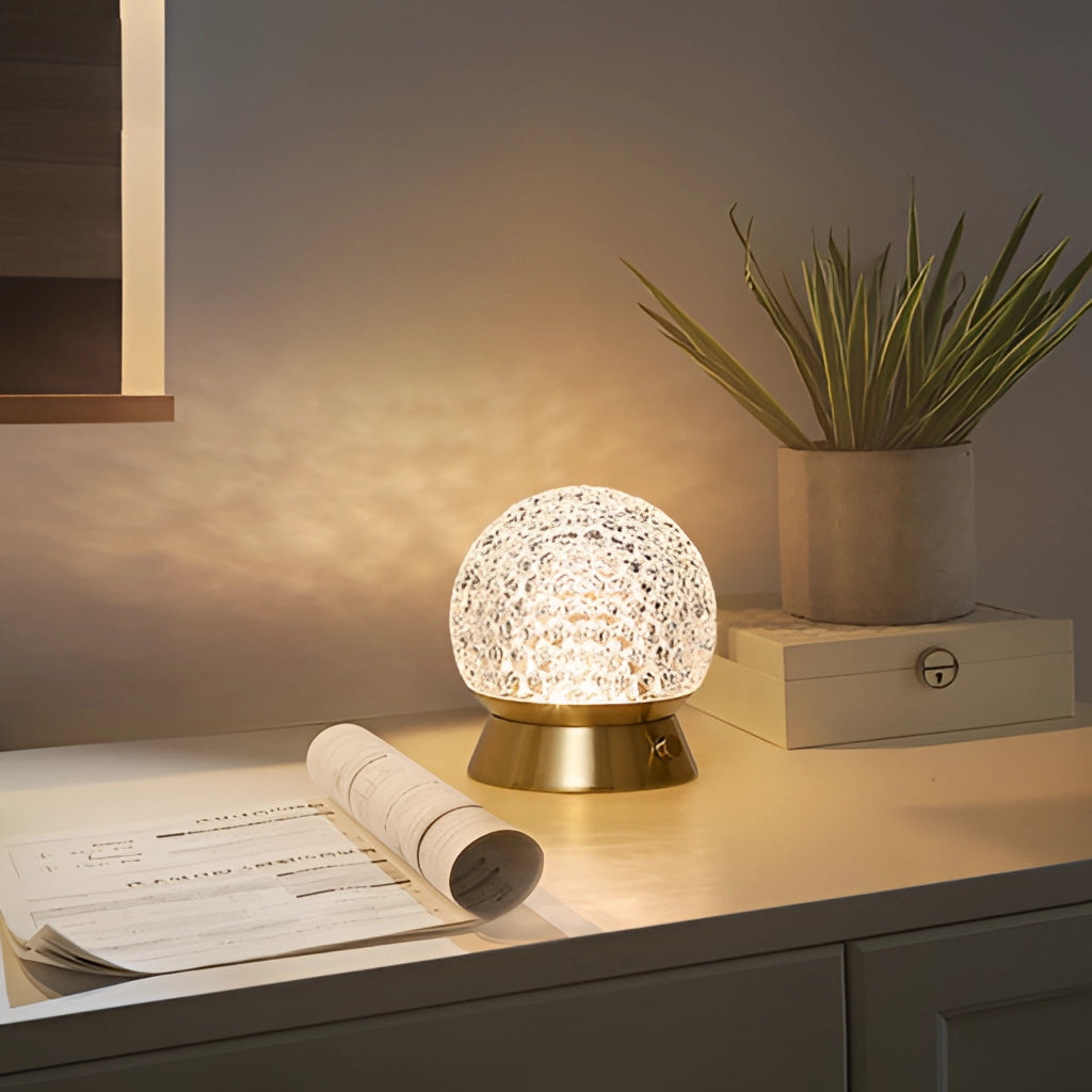 Lampe de Table Sans Fil Rechargeable – LED Dimmable, Design Moderne, Éclairage Portable pour Chambre ou Salon